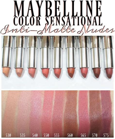 Maybelline Color Sensational Inti Matte Nudes Lipstick Swatches My