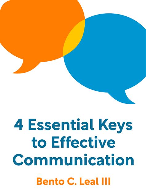 4 Essential Keys To Effective Communication Book Summary By Bento C