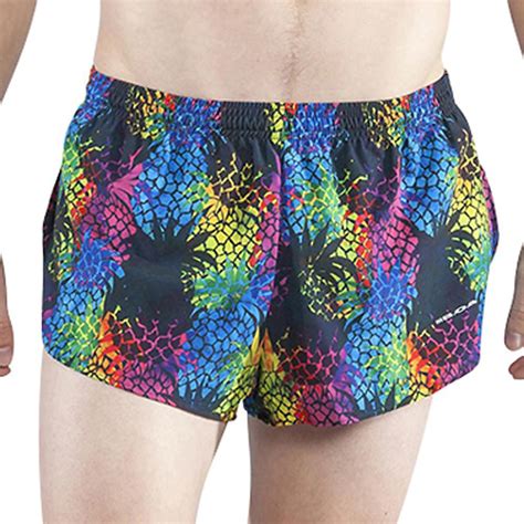 Boa Boa Mens Stretch 1 Elite Printed Split Running Shorts Walmart