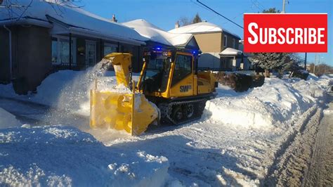 Prinoth Sw 4s Sidewalk Snow Clearing Vehicle Snow Removal With A