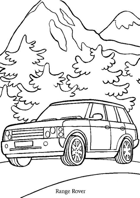 Si vous cherchez un coloriage de voiture ou autre que ceux de. Coloriage Voiture Range Rover