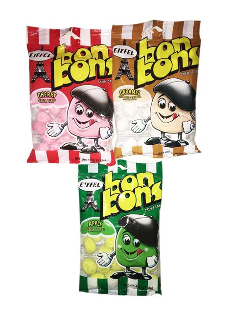 Eiffel Bon Bons Chewy Candy 4 Oz Variety Pack Assorted
