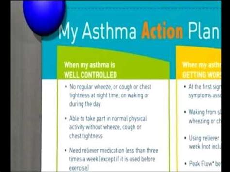 An asthma action plan is an important tool to share with caregivers of children with asthma, including daycare providers, schools and aftercare programs. Asthma action plan - YouTube