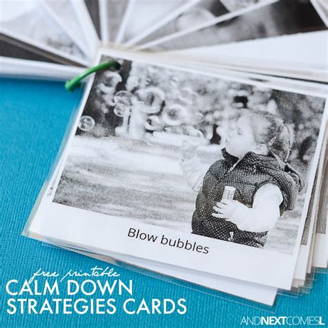 Free Printable Visual Calm Down Cards For Kids And Next