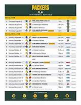 Packers Com Schedule 2017 Images