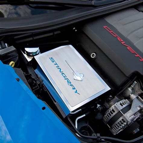 Corvette Fuse Box Cover With Stingray Emblem And Script Carbon Fiber