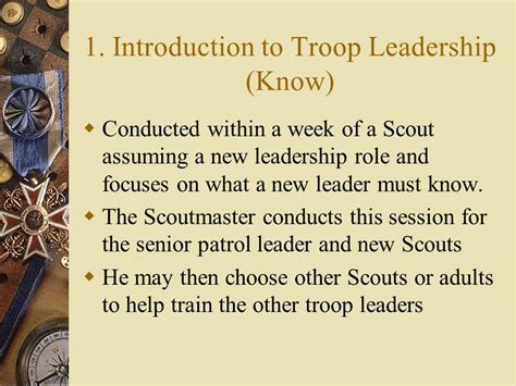 Youth Leadership Training Continuum Boyscouts
