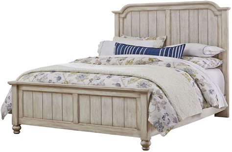 Arrendelle Rustic White And Cherry Queen Mansion Bed From Virginia
