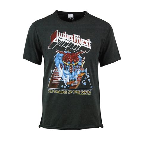 Judas Priest Defenders Of The Faith Amplified Vintage T Shirt Rockzone