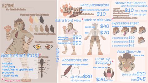 2022 Prices Reference Sheet Commissions By Nicooriia On Deviantart