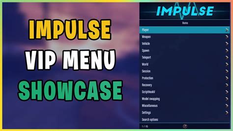 Impulse Vip Menu Showcase The Best Paid Gta V Menu The Best