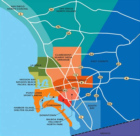 San Diego California On A Map