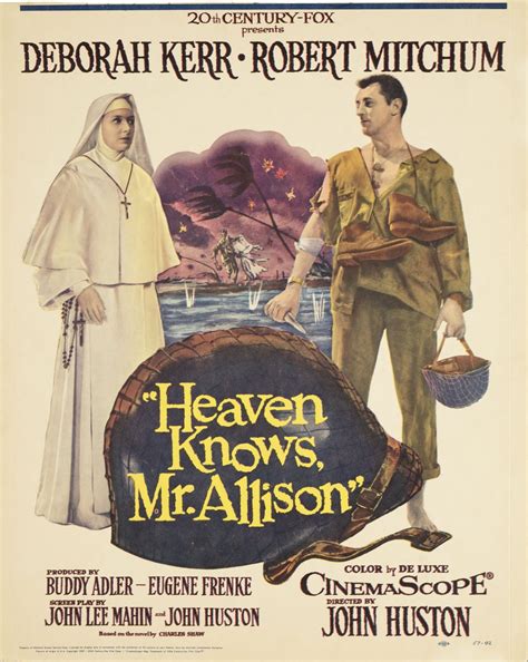 Heaven Knows Mr Allison Original 1957 Us Window Card Movie Poster Posteritati Movie Poster