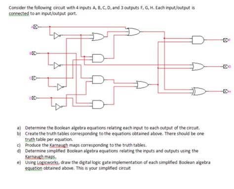 Solved Consider The Following Circuit With 4 Inputs A B C