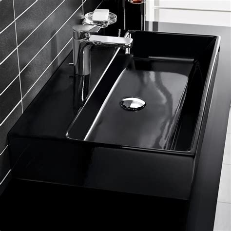 Villeroy And Boch Memento Countertop Washbasin Glossy Black With