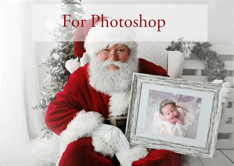 Santa Photoshop Templates 3 Pack Etsy
