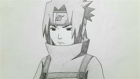 Cara Menggambar Sasuke Dari Anime Naruto Mudah Youtube