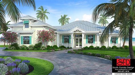 South Florida Design Olde Florida Style 3 Bedroom House Plan South