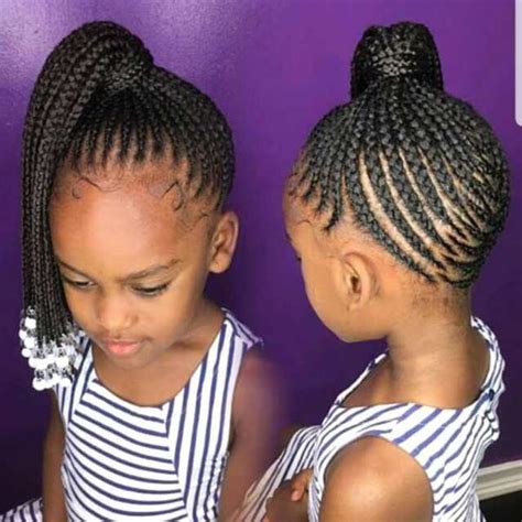 Latest Black Braided Hairstyles For Kids 2021