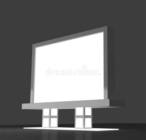 Realistic Light Box Template Design Stock Illustration - Illustration