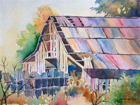 Colorful Old Barn By Michael Prout Barn Painting Painting
