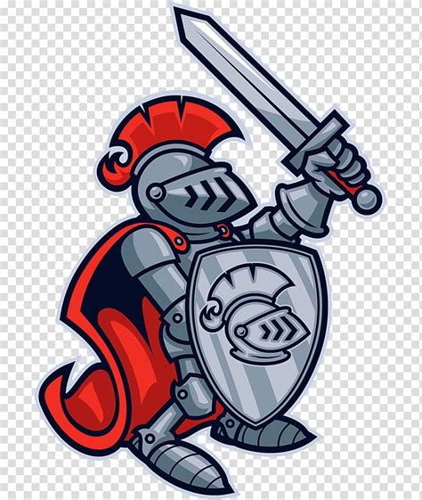Knight With Sword Cartoon