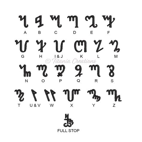 Witches Alphabet Full Set Of 25 Titania Creations