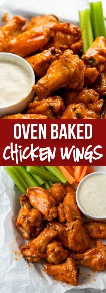 Combine 2 tbsp cornstarch + 1 tbsp water in a small mug and stir until it is completely. Crispy Oven Baked Chicken Wings | Recipe | Baked chicken ...