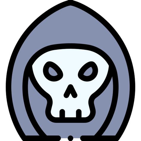 Grim Reaper Detailed Rounded Lineal Color Icon
