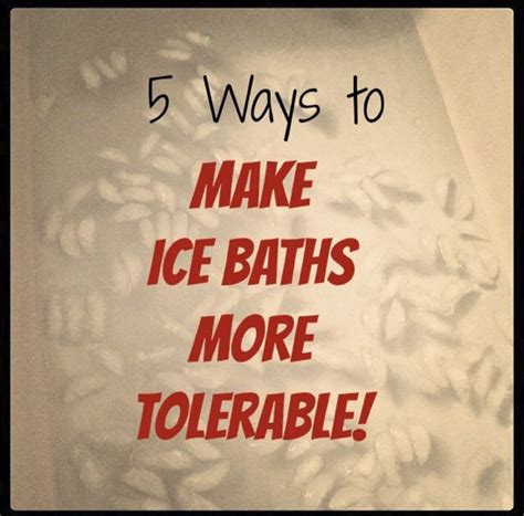 5 Ways To Make Ice Baths More Bearable A Foodie Stays Fit