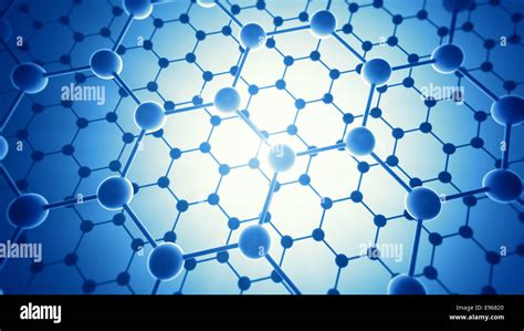 Graphene Atomic Structure Nanotechnology Background Illustration