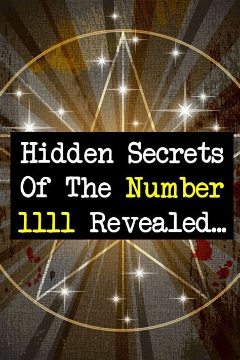 Numerology Secrets Of The Number 1111