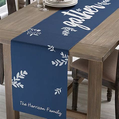 Personalized Cozy Home Table Runner Bed Bath And Beyond Canada