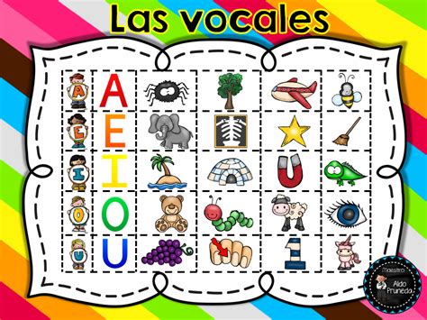 Vocales Las Vocales Preescolar Enseñanza De Las Letras