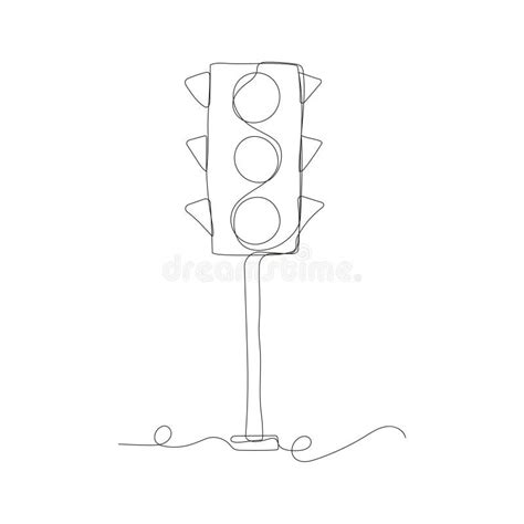 Traffic Light Continuous Line Drawing Stock Illustrations 19 Traffic