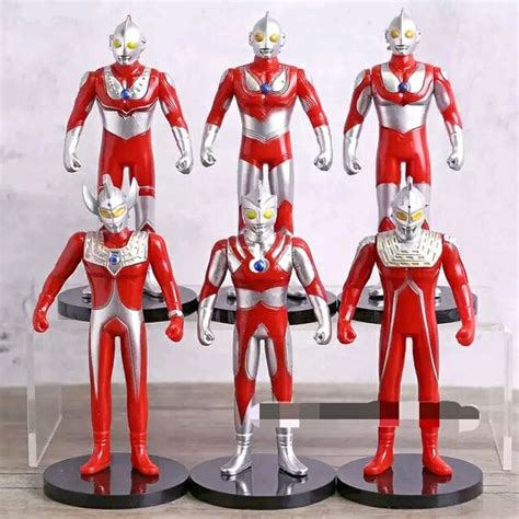 Jual Mainan Toys Action Figure Ultraman Brothers Pvc Tinggi 14 Cm Set