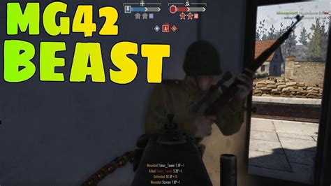 The Beast Mg42 Gameplay Heroes And Generals Youtube