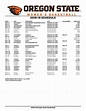 Oregon State Basketball Schedule | Examples and Forms
