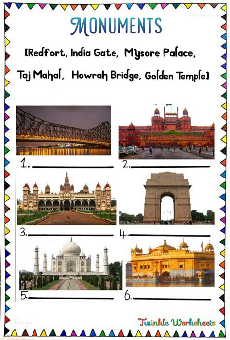 Monuments Of India Monument In India Geography For Kids Monument