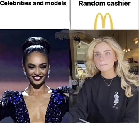 Celebs And Models Vs Random Cashier Model Vs Cashier Know Your Meme