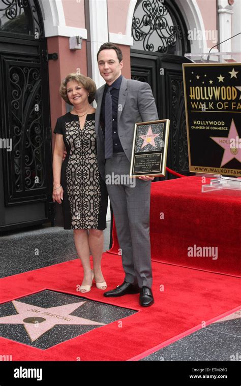 Jim Parsons Walk Of Fame Star Ceremony Featuring Judy Parsons Jim