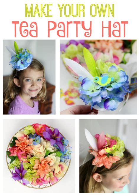 Diy Tea Party Hat Fun Activity For Girls To Make Together