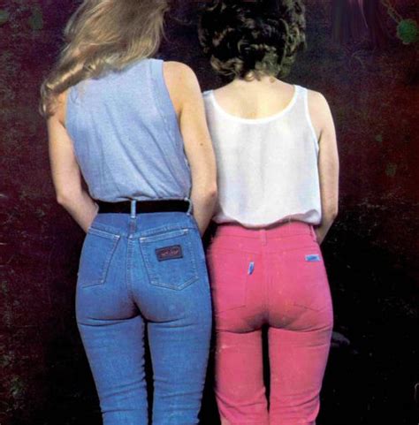 80s Jeans Full Bum Coverage With High Tilted Pockets And A Belt There Were No G Strings The