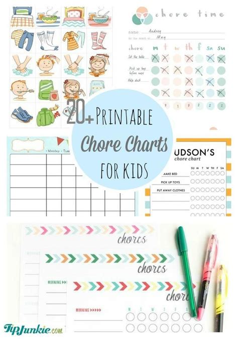 20 Chore Charts For Kids Printables Chore Chart Kids Charts For