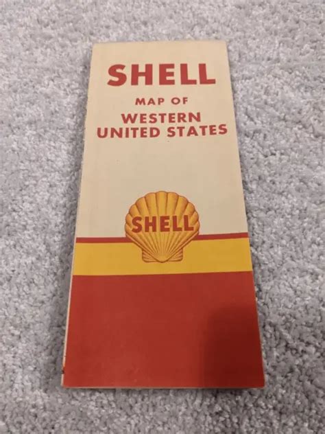 Vintage Shell Western United States Road Map 1395 Picclick