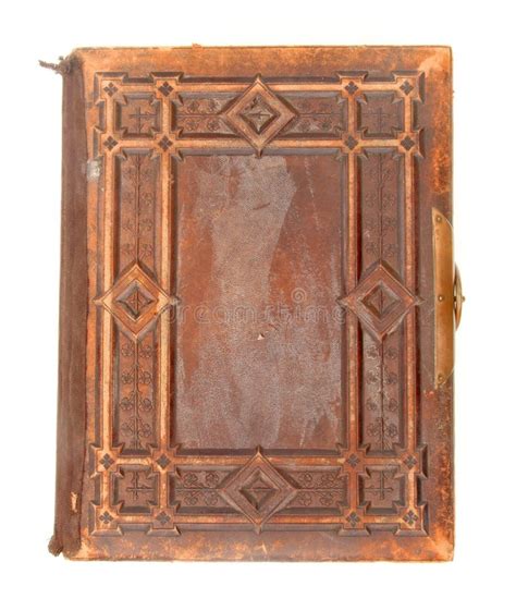 Single Old Leather Bound Book Stock Photo Image Of Library Antique
