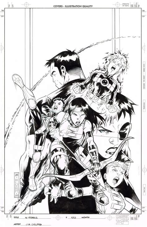 X Force 100 By Jim Cheung Comic Art Indie Comic Fantasy Comics