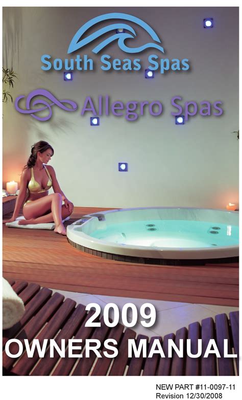 South Seas Spas Allegro Spas 2009 Owners Manual Pdf Download Manualslib