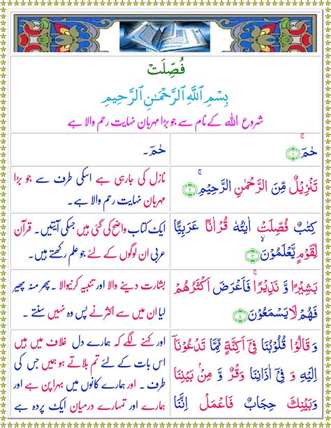 Read Surah Ha Mim Fussilat Online With Urdu Translation