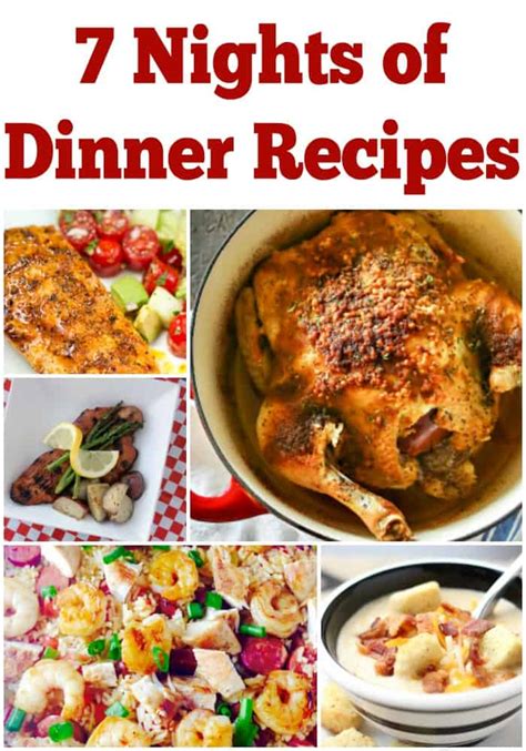 If it's fun and exciting family dinner ideas for saturday night that you are looking for, there are lots of delicious recipes to choose from. 7 Nights of Dinner Recipes: Weekly Meal Plan - Week 21 ...